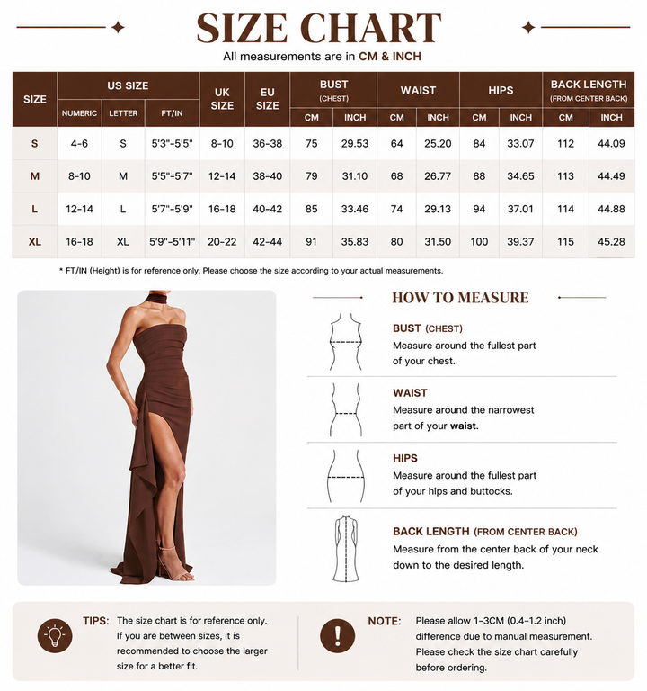 Draped Strapless Maxi Dress