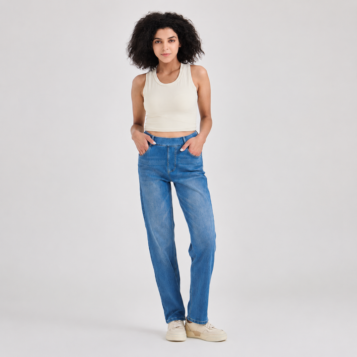VISSONG Women’s Classic Straight Leg Denim Jeans