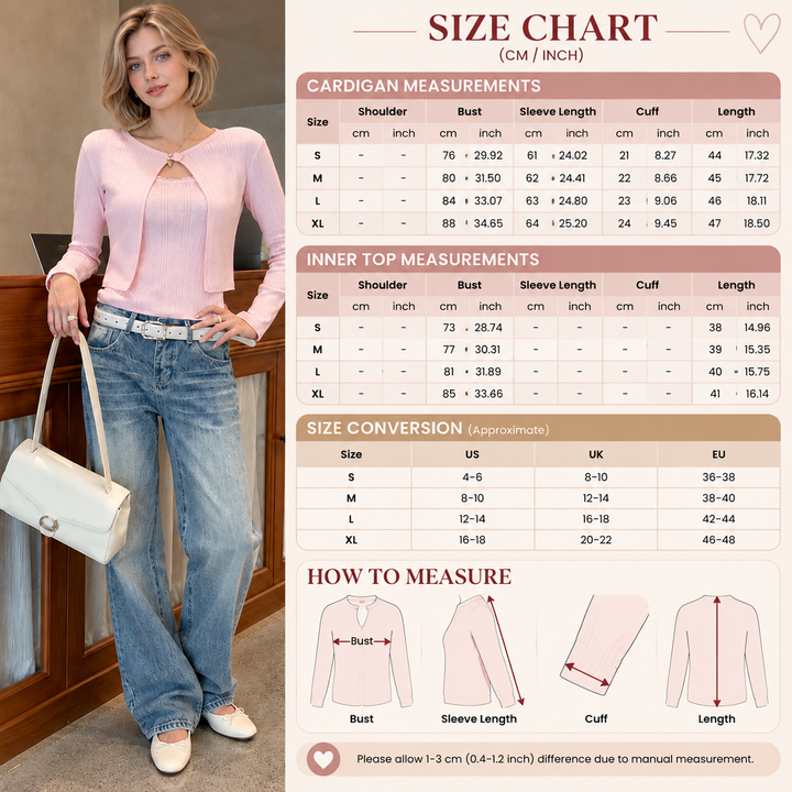 VISSONG Women’s Cotton Pointelle Camisole &amp; Cropped Cardigan Set