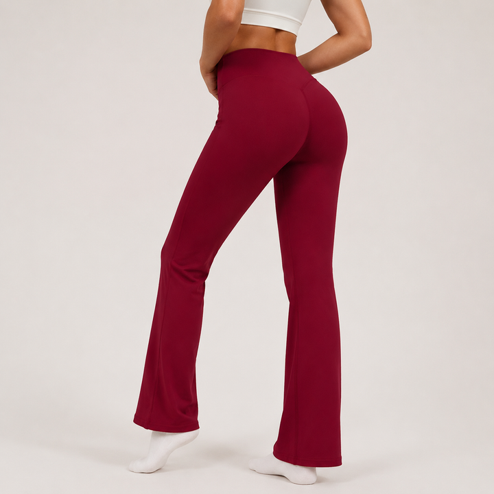 High-Waist Flared Yoga Pants