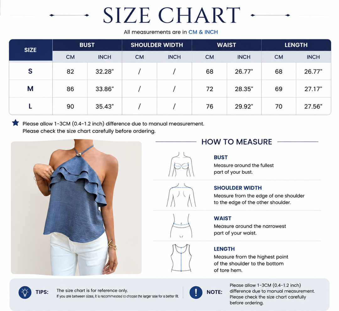 Cascading Ruffle Halter Top