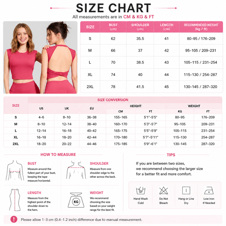 Twist-Back Cropped Athletic Top
