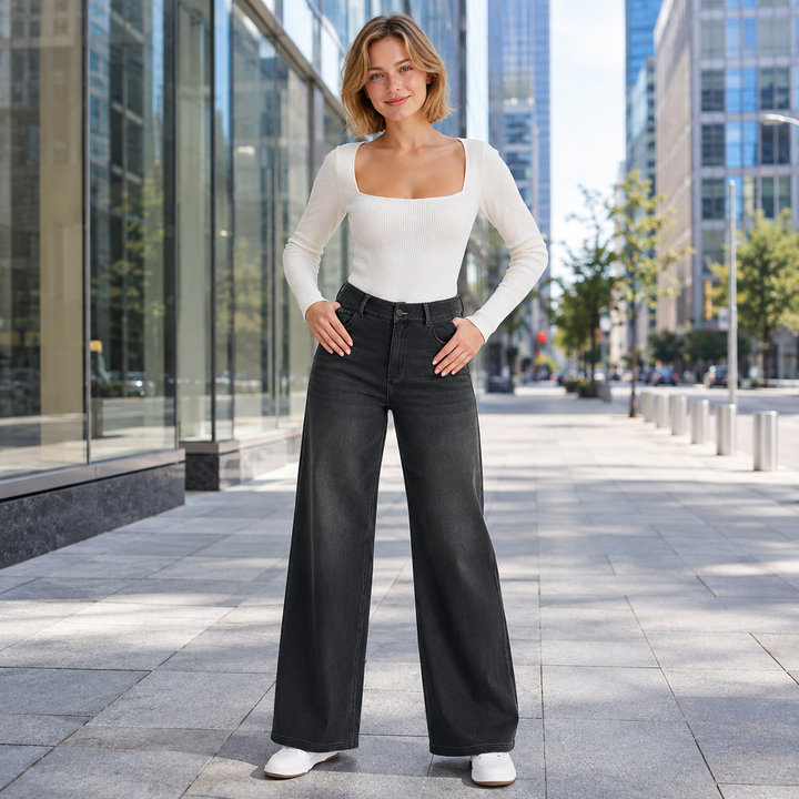 Everyday Ease Wide-Leg Jeans