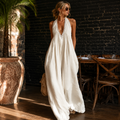 Boho Lace Halter Maxi Dress