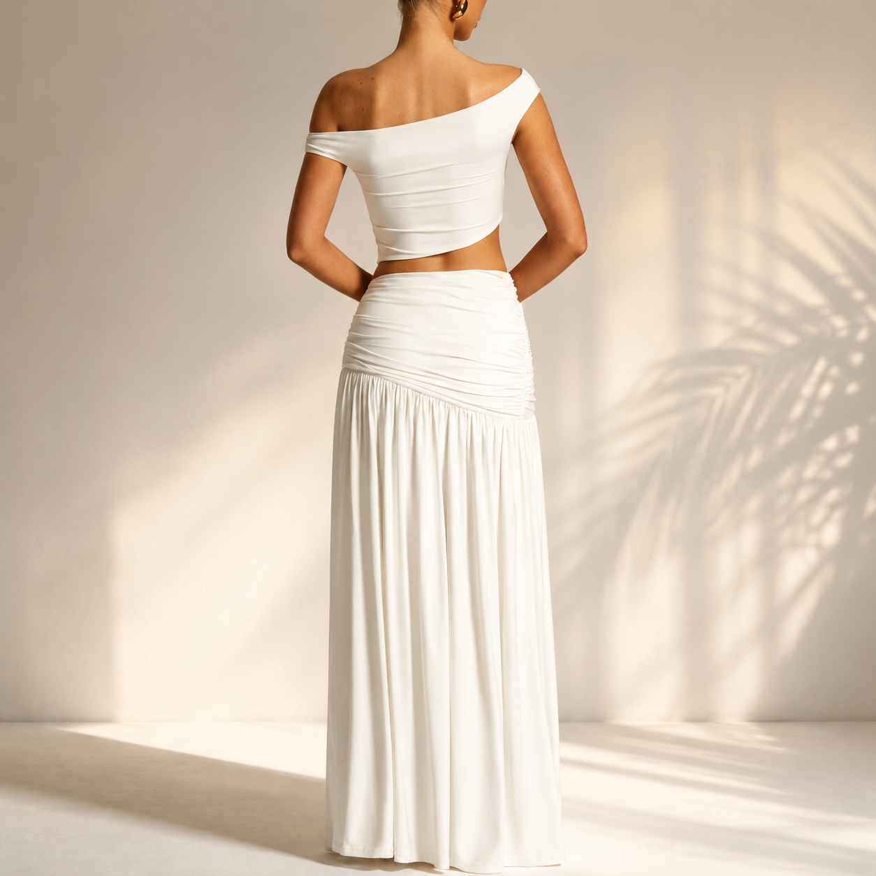 Elegant Two-Piece Maxi Skirt Set