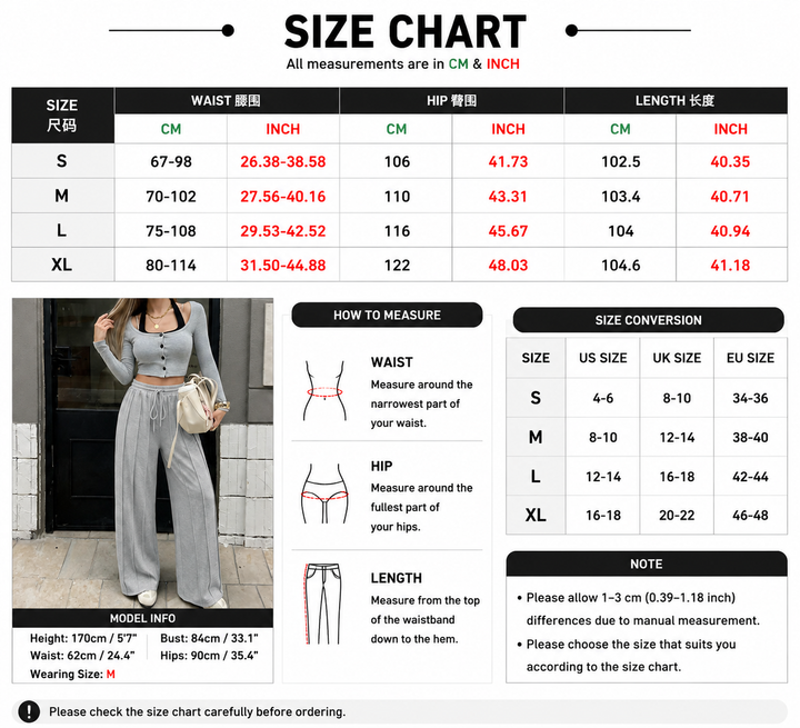 Drawstring Seam-Front Wide-Leg Pants