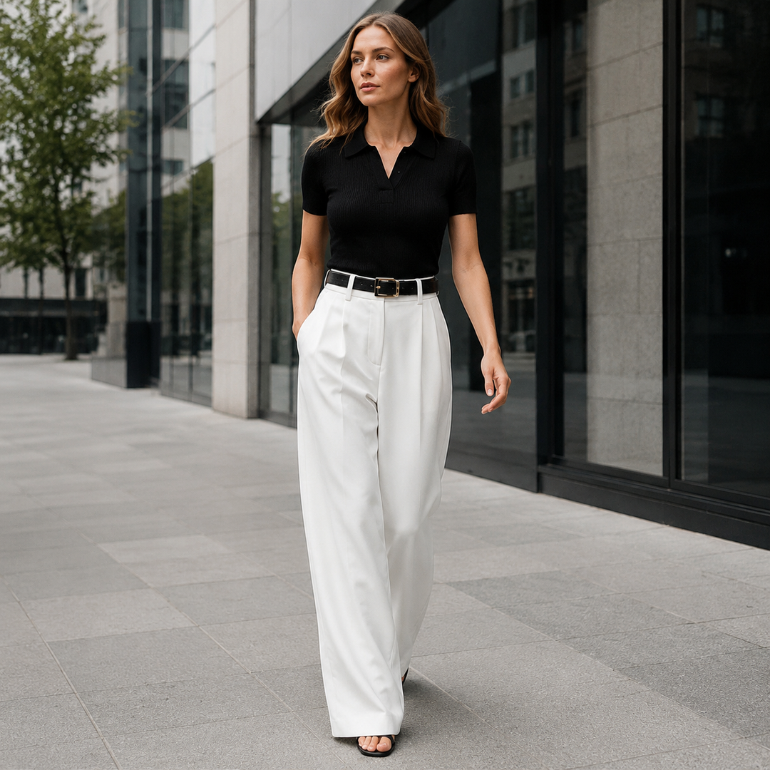 Drapey Wide-leg Trousers