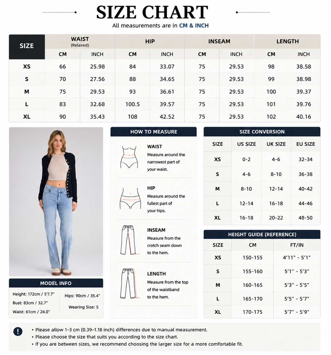 Crossover-Waist Straight-Leg Jeans