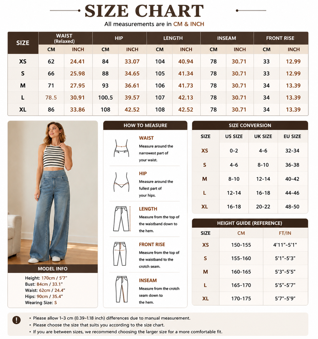 Pull-On High-Waist Wide-Leg Jeans