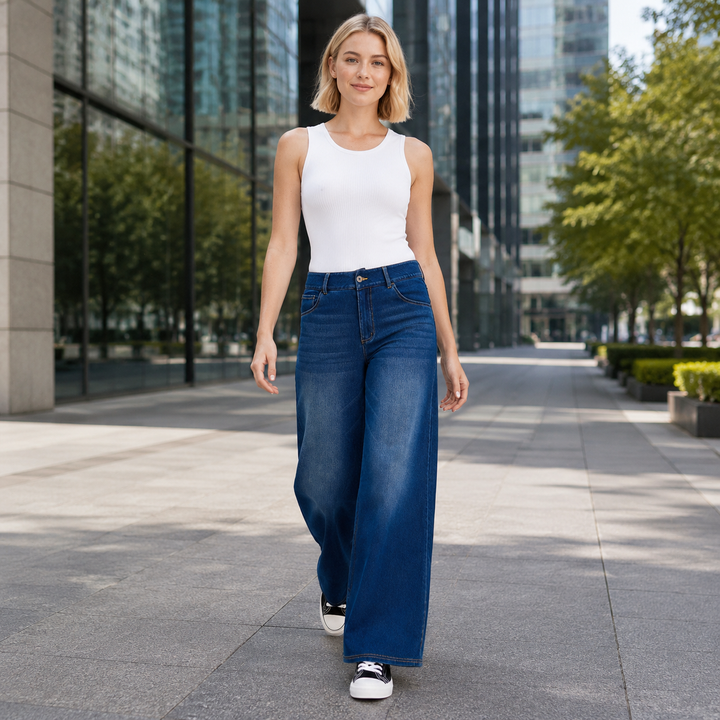 Everyday Ease Wide-Leg Jeans