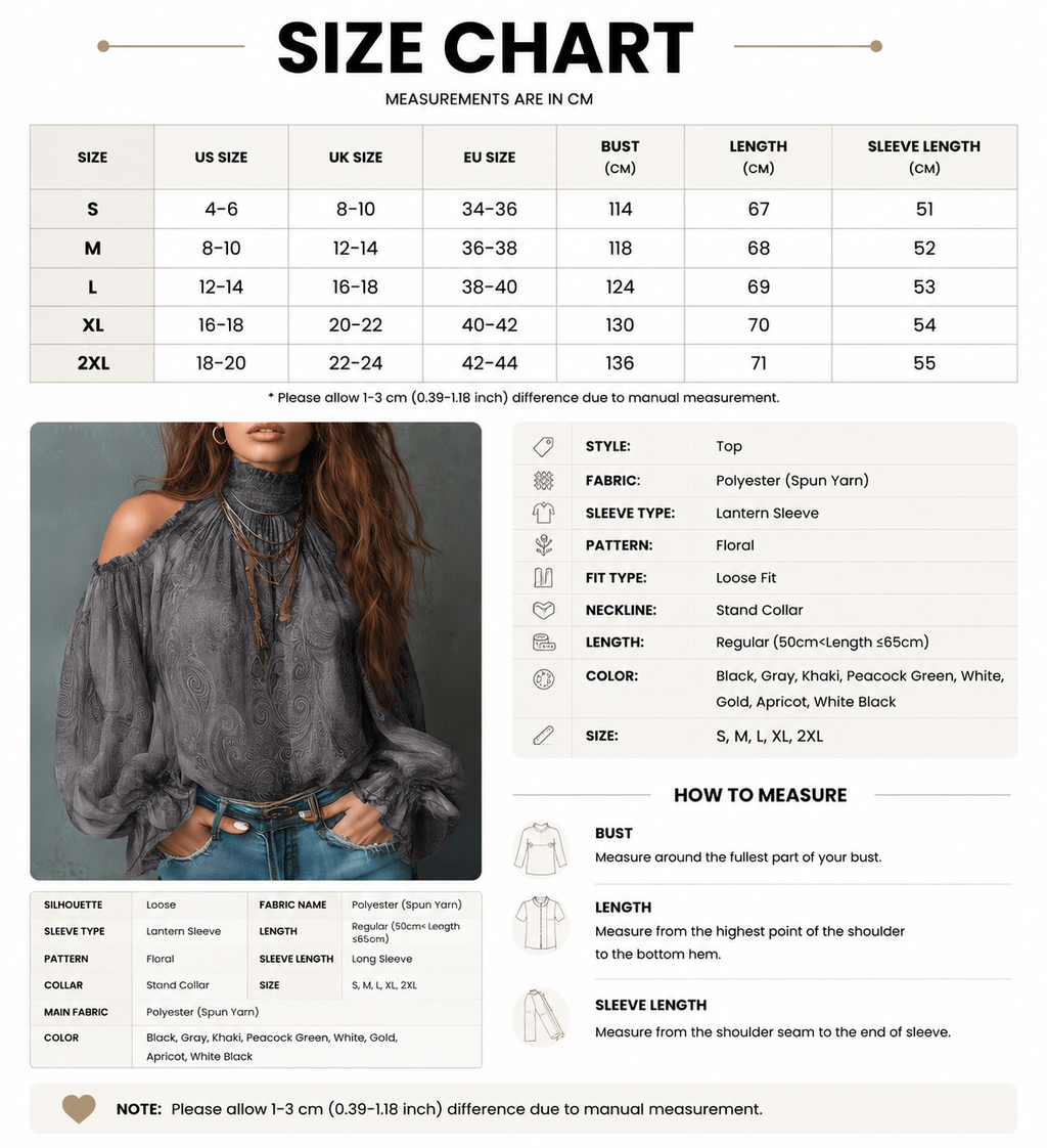 Vintage Bohemian Off Shoulder Lantern Sleeve Blouse