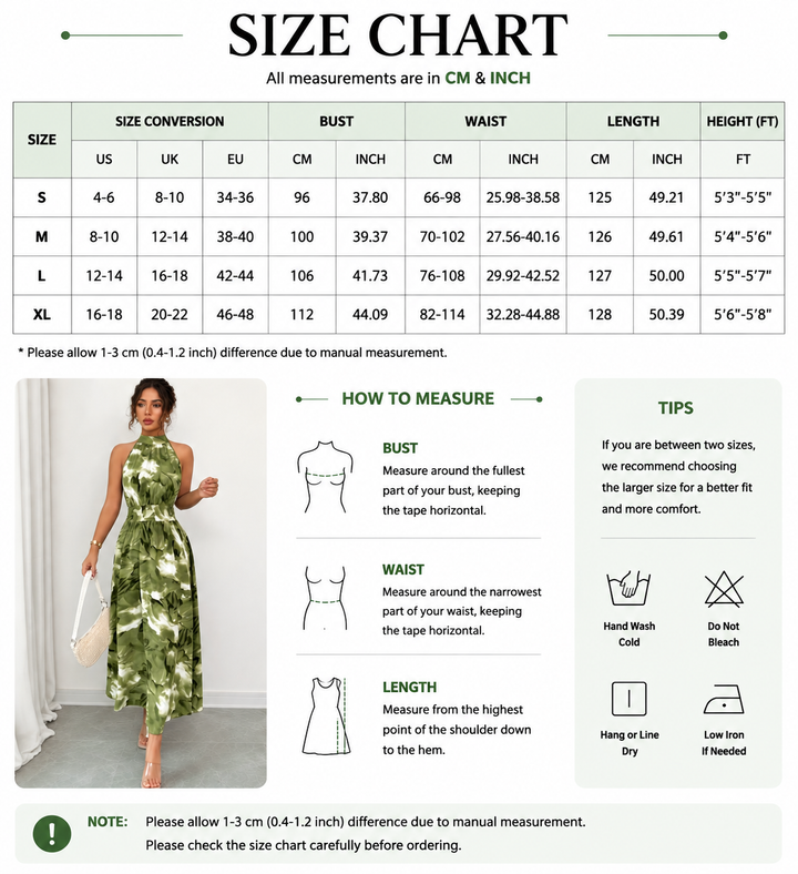 Women’s Halter Floral Maxi Dress