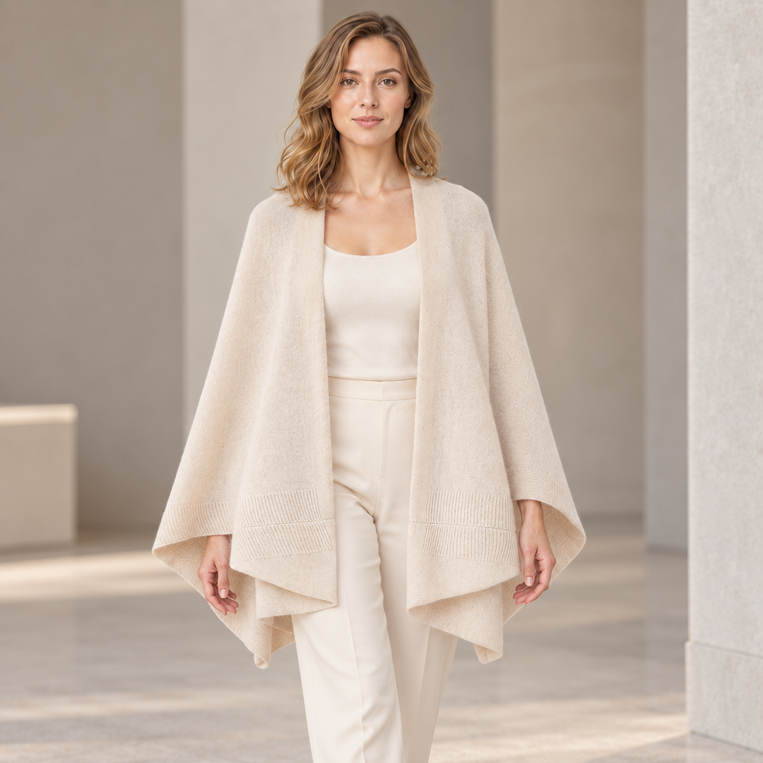 VISSONG Women’s Draped Pocket Knit Cadigan