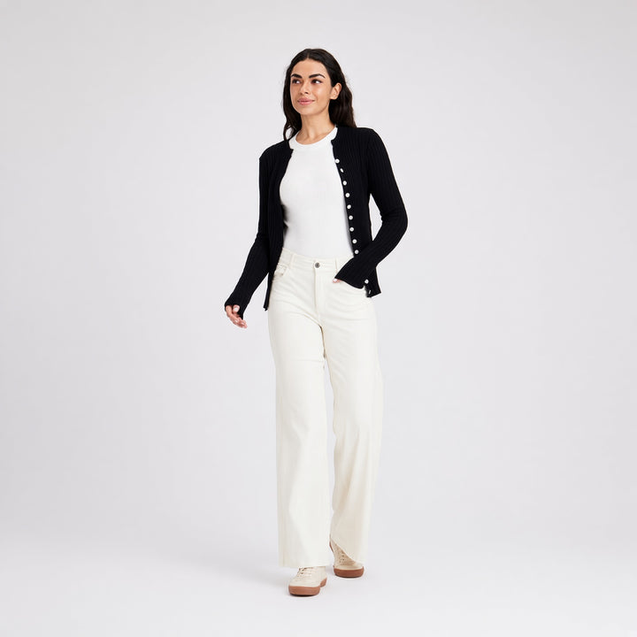VISSONG High-Rise Relaxed Wide-Leg Jeans