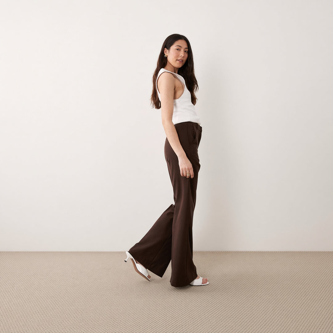 Women’s High-Waisted Tailored Wide-Leg Trousers