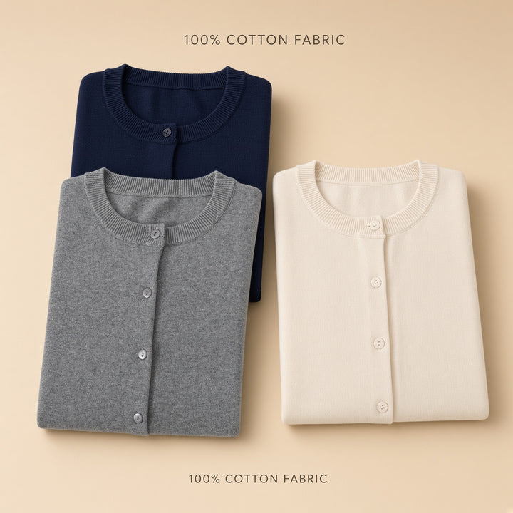 VISSONG Women’s Classic Cotton Cardigan