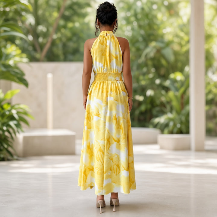Women’s Halter Floral Maxi Dress