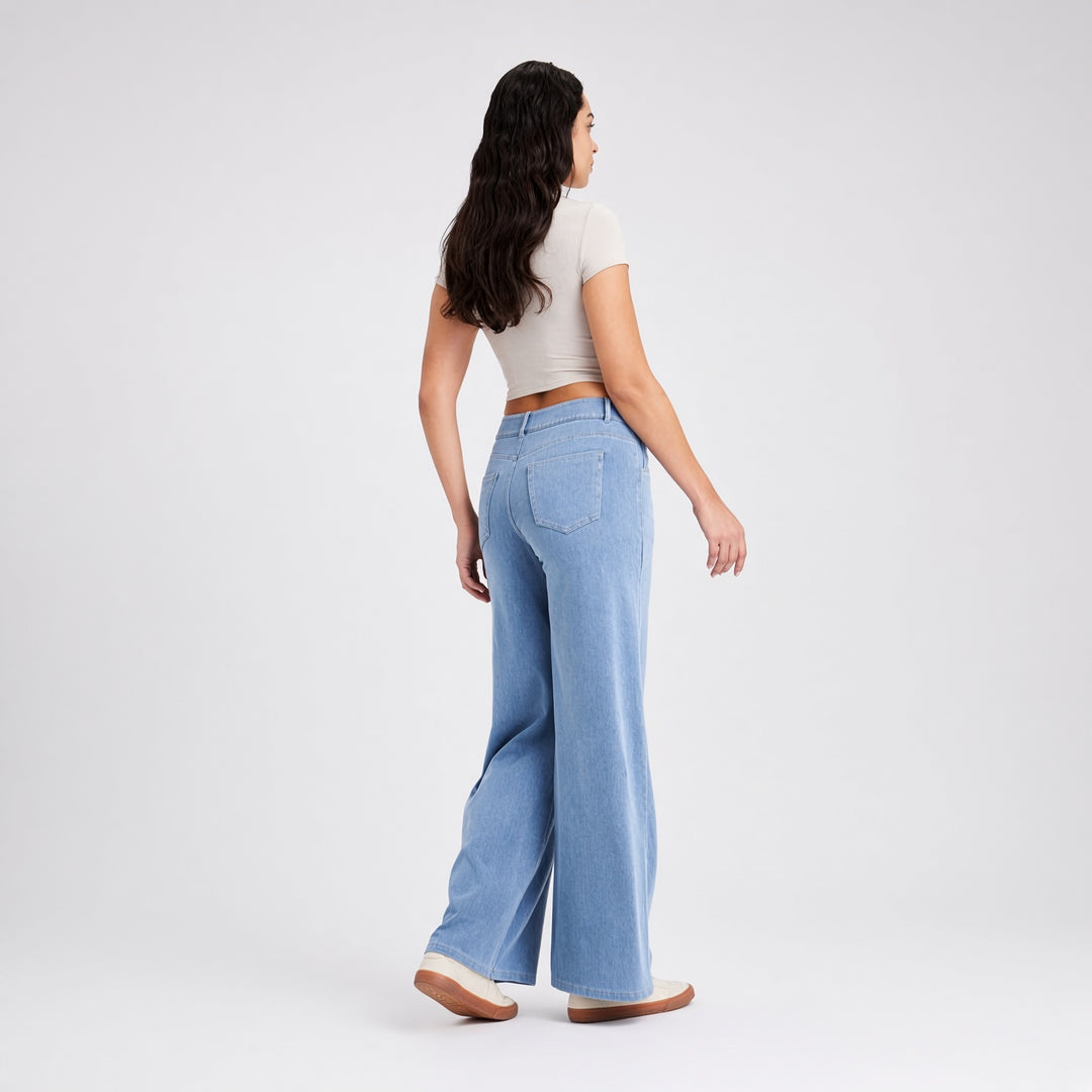 VISSONG High-Rise Relaxed Wide-Leg Jeans