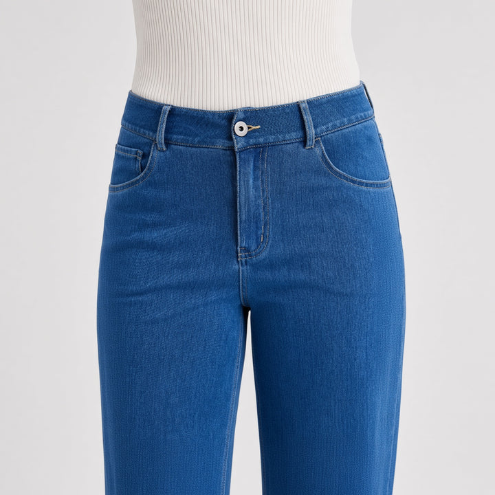 VISSONG High-Rise Relaxed Wide-Leg Jeans