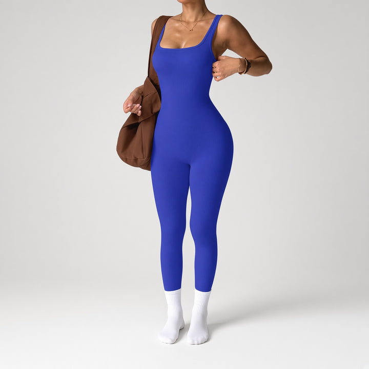 Ribbed Stretch Jumpsuit