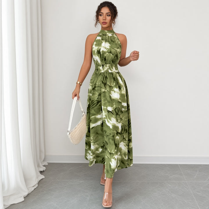 Women’s Halter Floral Maxi Dress