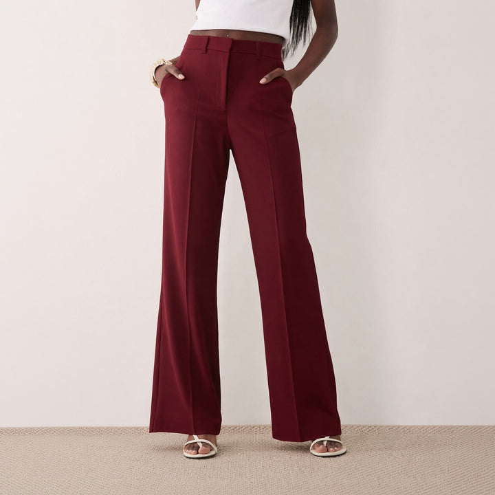 Women’s High-Waisted Tailored Wide-Leg Trousers