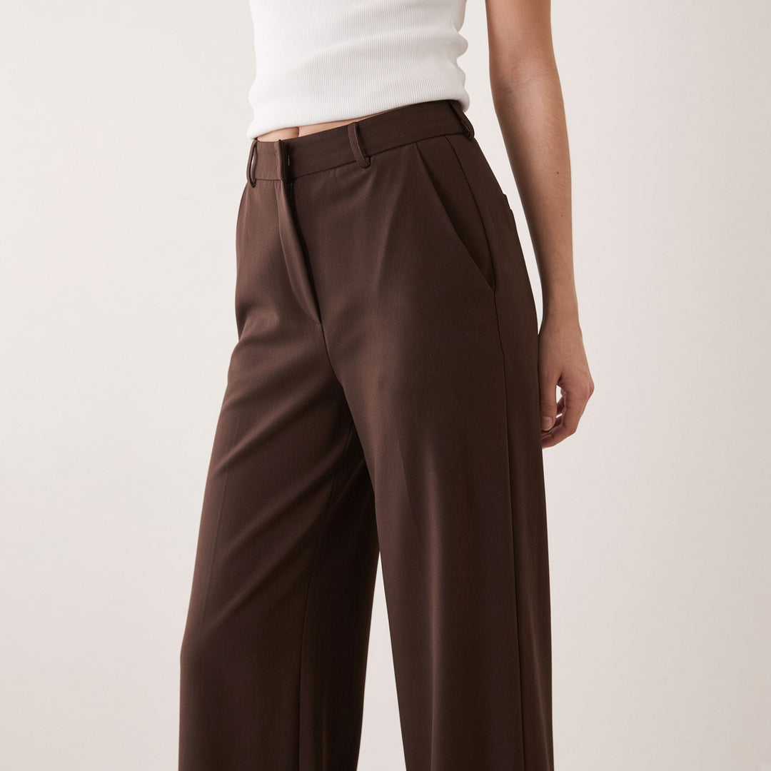 Women’s High-Waisted Tailored Wide-Leg Trousers