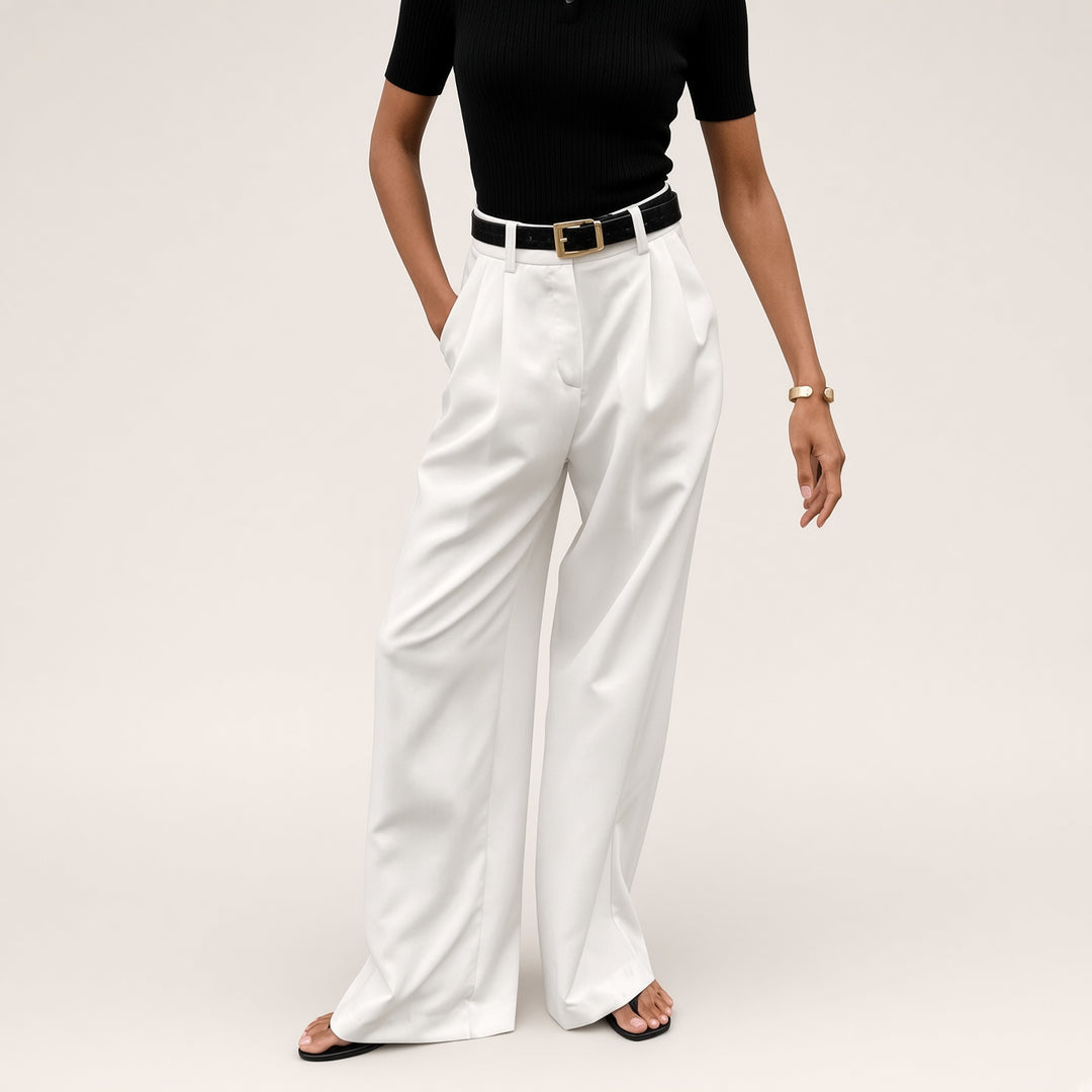Drapey Wide-leg Trousers