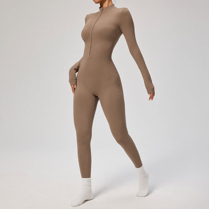 Zip Front Sculpt Jumpsuit