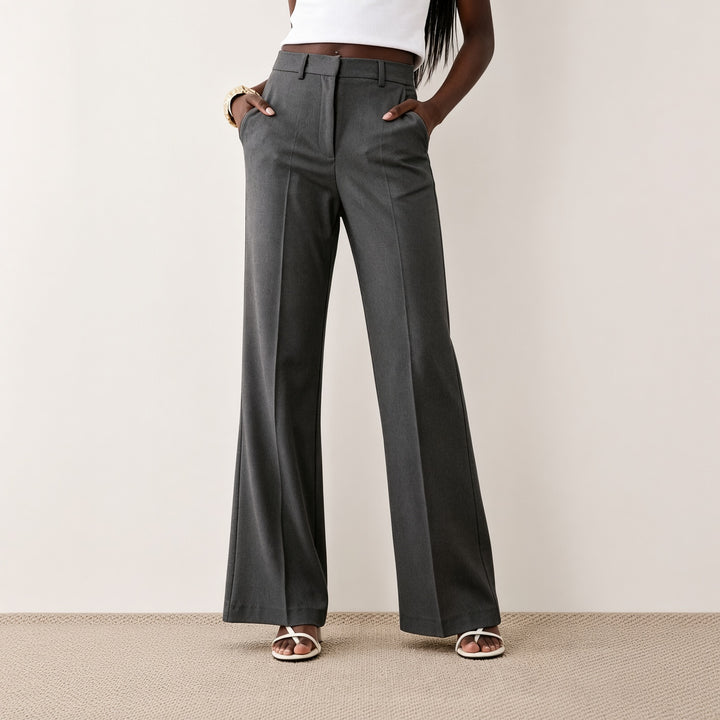 Women’s High-Waisted Tailored Wide-Leg Trousers