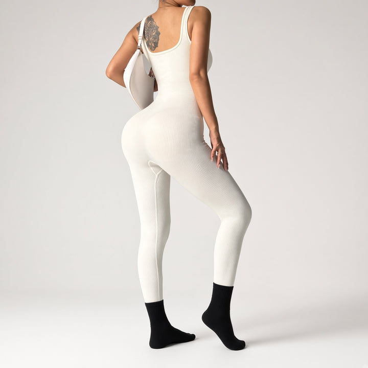 Ribbed Stretch Jumpsuit