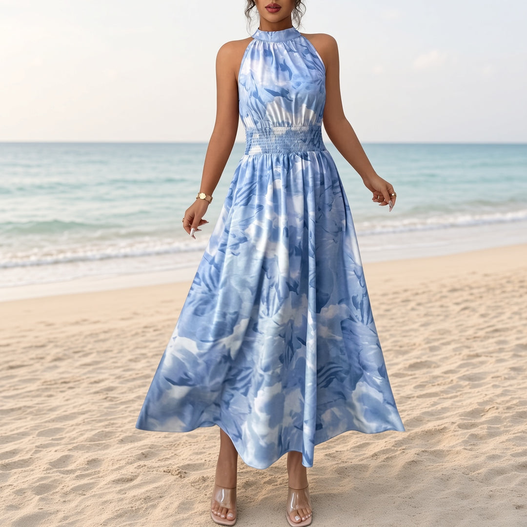 Women’s Halter Floral Maxi Dress