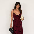 Lace-Trim Floral Slip Maxi Dress